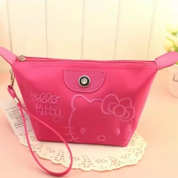 Hello Kitty Vibrant Pink Cosmetic Bag
